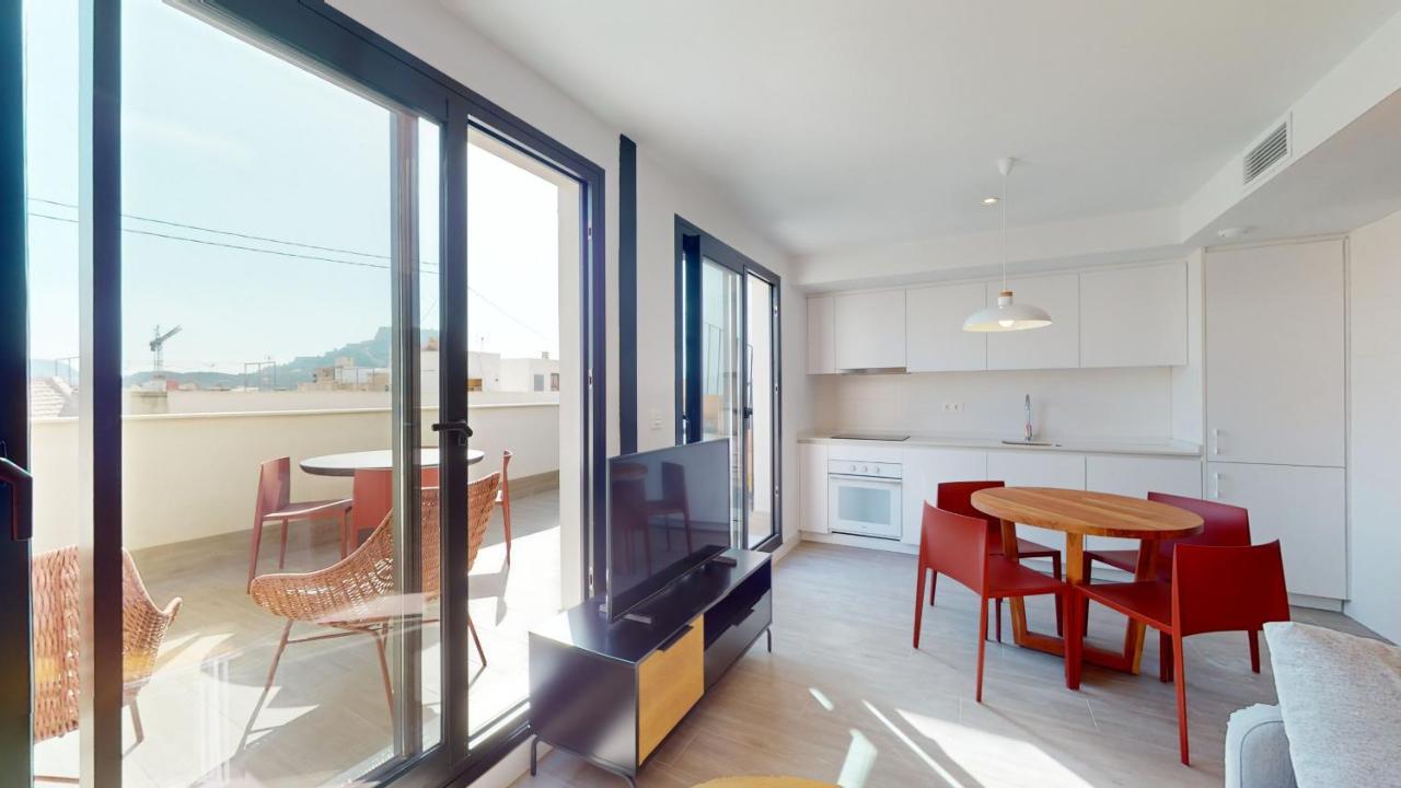 شقة Alicante Colorful Penthouse Center 5C المظهر الخارجي الصورة